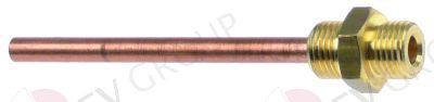 Інжектор теплообмінника (мідь) d6 мм, L79 мм 1/4" зовніш.-1/4" поза