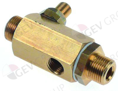 Клапан зворотний 3/8''НР-3/8''НР-1/8''НР