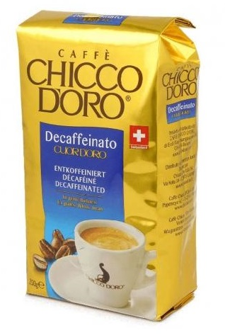 Кава Chicco d'Oro Decaffeinato без кофеїну зернового 250 г