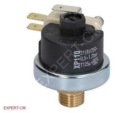 Прессостат XP110 21А, d38мм 1/4", 0,5-1,2 бар