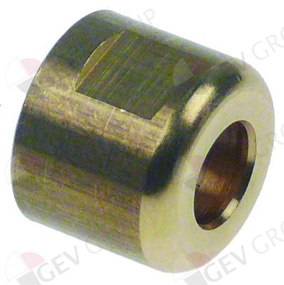 Гайка крана (латунь) M20x1, 3/8" d12, 5мм L21мм