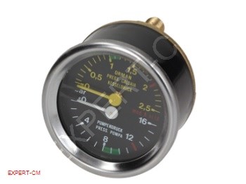 Манометр WEGA d60мм 2х шкала 0-2,5бар/0-16бар