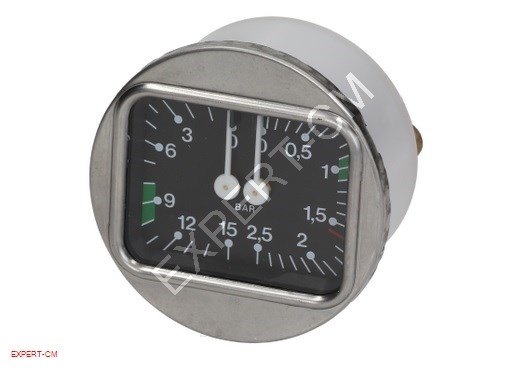 Манометр ASTORIA/BEZZERA d63мм 2х шкала 0-2,5бар/0-25бар