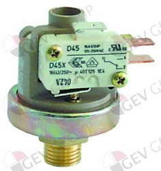 Прессостат d38мм, 1/4" GAS, до 1.1бар, 250В 16А