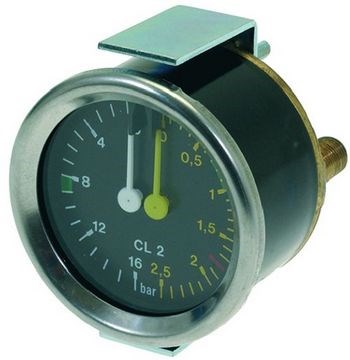 Манометр FUTURMAT/GRIMAC d60мм 2х шкала 0-2,5бар/0-16бар