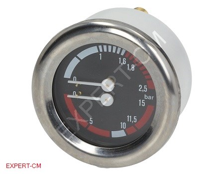 Манометр CIMBALI d63мм 2х шкала 0-2.5/0-15бар, v1