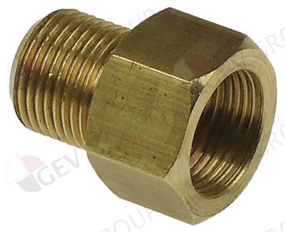 Кріплення фільтра тонкого очищення (латунь) 3/8"Нр.-3/8"Вн. L28мм