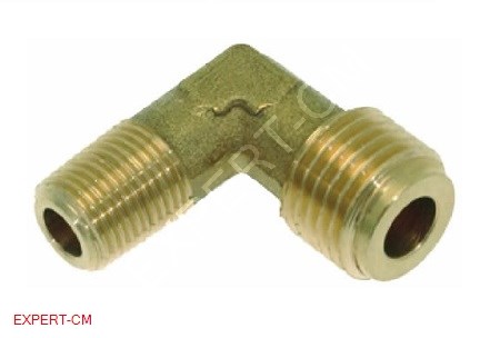 Фітинг-кутовий (латунь) 1/4"M-1/8"M