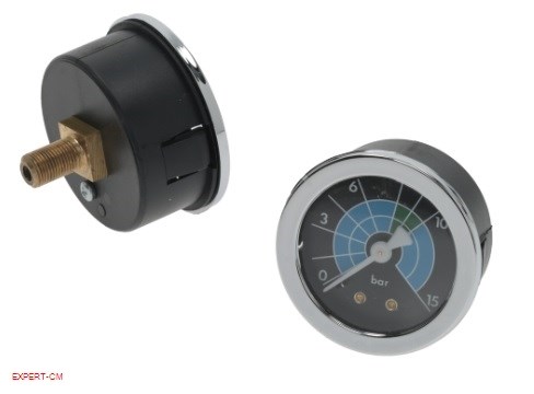 Манометр помпи BIANCHI d52мм 1х шкала 0-15бар, 1/8"