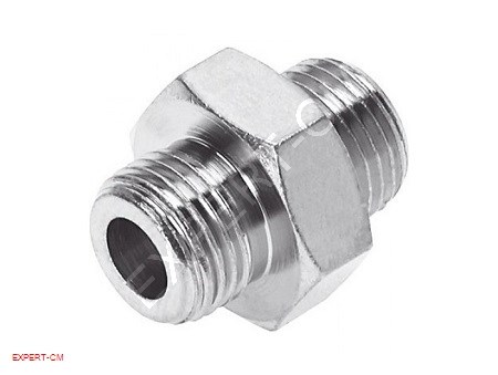 Фітинг нікельований 1/8"M-1/8"M