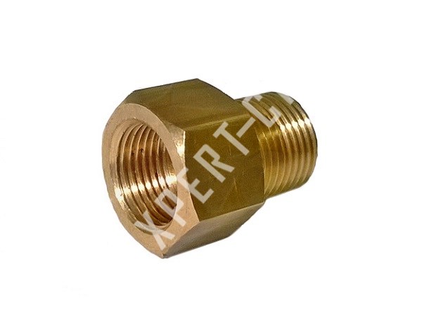 Фітинг (латунь) 3/8"-3/8" L29мм