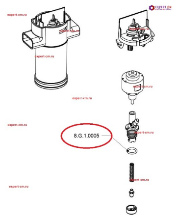 Ущільнювач 8.5 мм. х 1.8 мм. для Dr.Coffee / Liberty's F2/F11