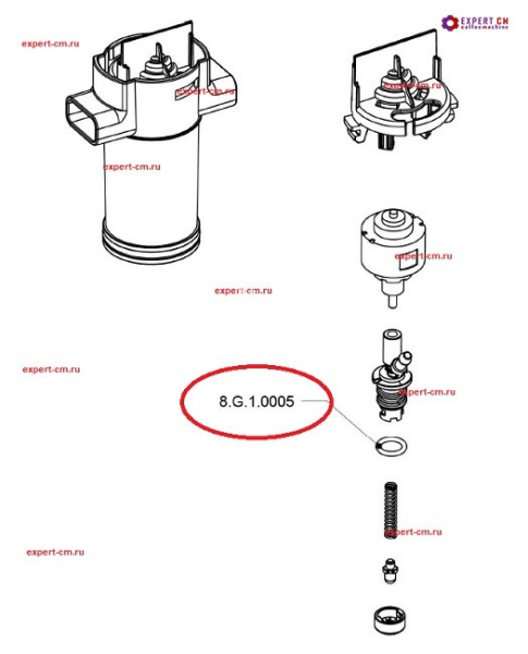 Ущільнювач 8.5 мм. х 1.8 мм. для Dr.Coffee / Liberty's F2/F11